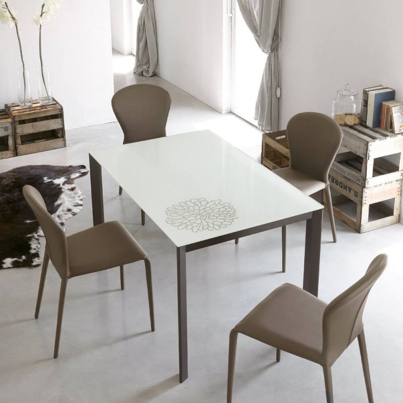 S 71 GERVASO 164_244 Table extensible X.ABITAre Gervaso art. S71 avec structure en aluminium et plateau au choix 164(244)x90 cm
