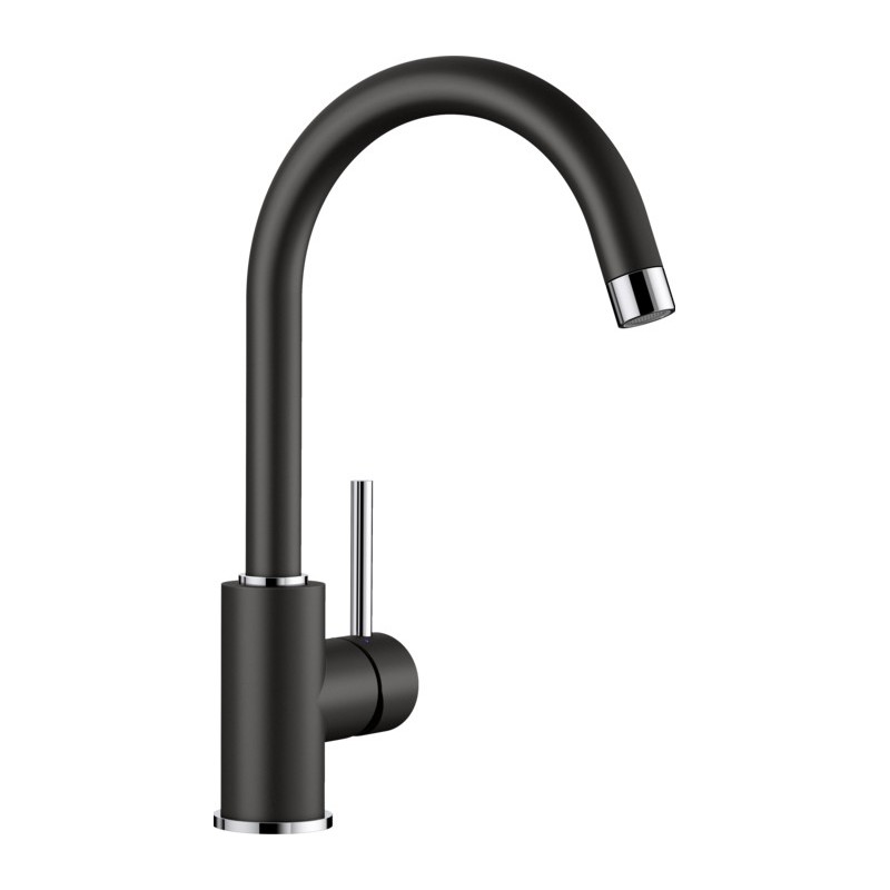 1526145 Blanco MIDA 1526145 single-lever mixer tap in black finish