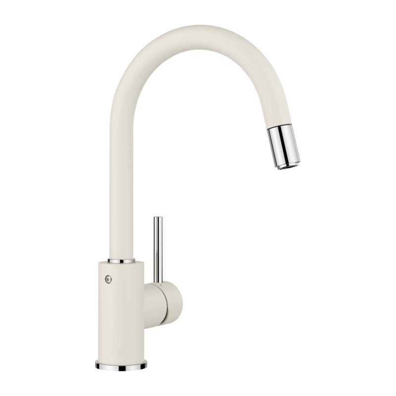 1526968 Blanco | MIDA-S 1526968 single-lever mixer with pull-out shower, soft white finish