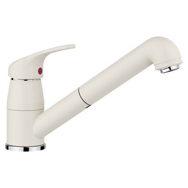 1526937 Blanco Single lever mixer with extractable shower DARAS-S 1526937 soft white finish