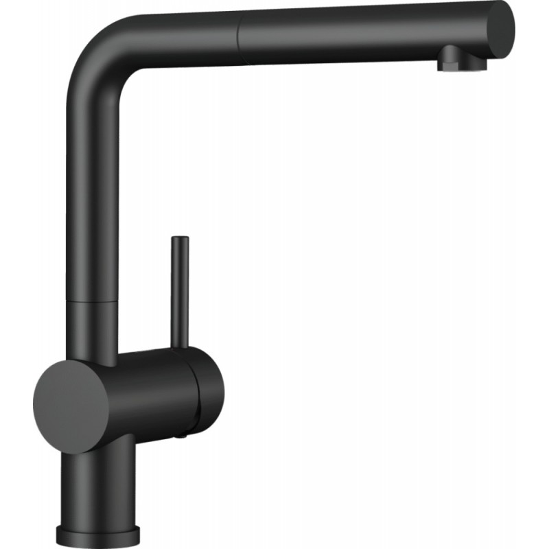 1525807 Blanco | LINUS-S 1525807 single-lever mixer with pull-out spray, black finish