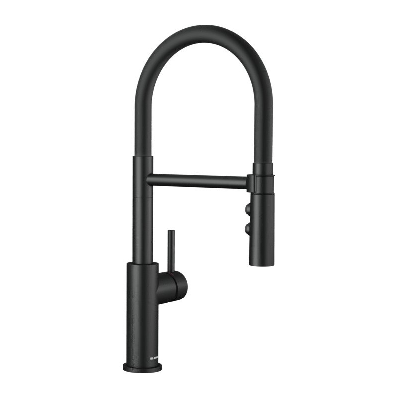 1525793 Blanco | CATRIS-S Flexo 1525793 single-lever mixer with hand shower, matt black finish