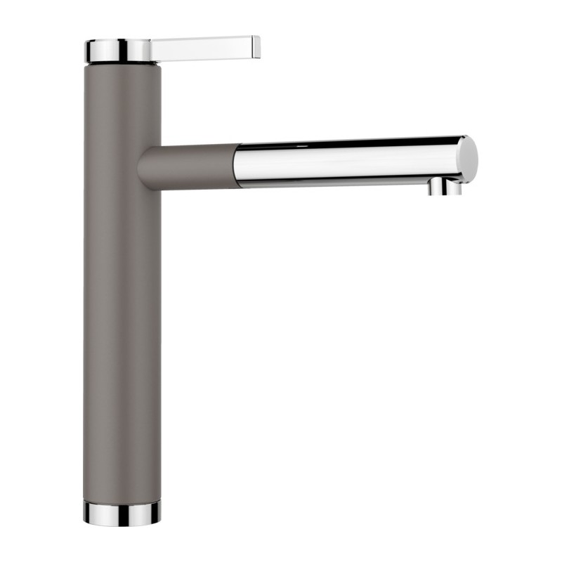 1526956 Blanco Single-lever mixer with pull-out spray LINEE-S 1526956 volcano grey/chrome finish