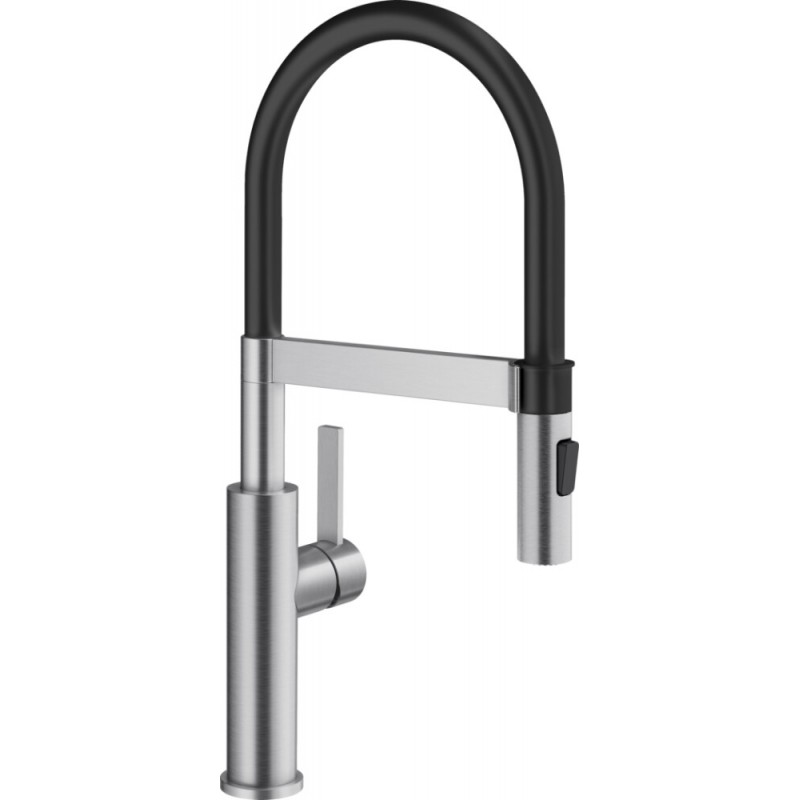1526616 Blanco | Single-lever mixer with flexible shower head SONEA-S Flexo 1526616 in solid steel finish