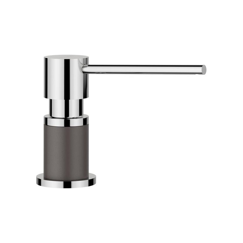 1525817 Blanco | LATO 1525817 soap dispenser in rock grey/chrome finish