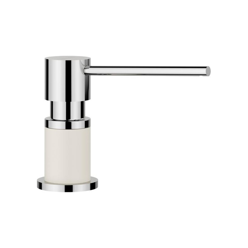 1526955 Blanco Dispenser sapone LATO 1526955 finitura soft white/cromato