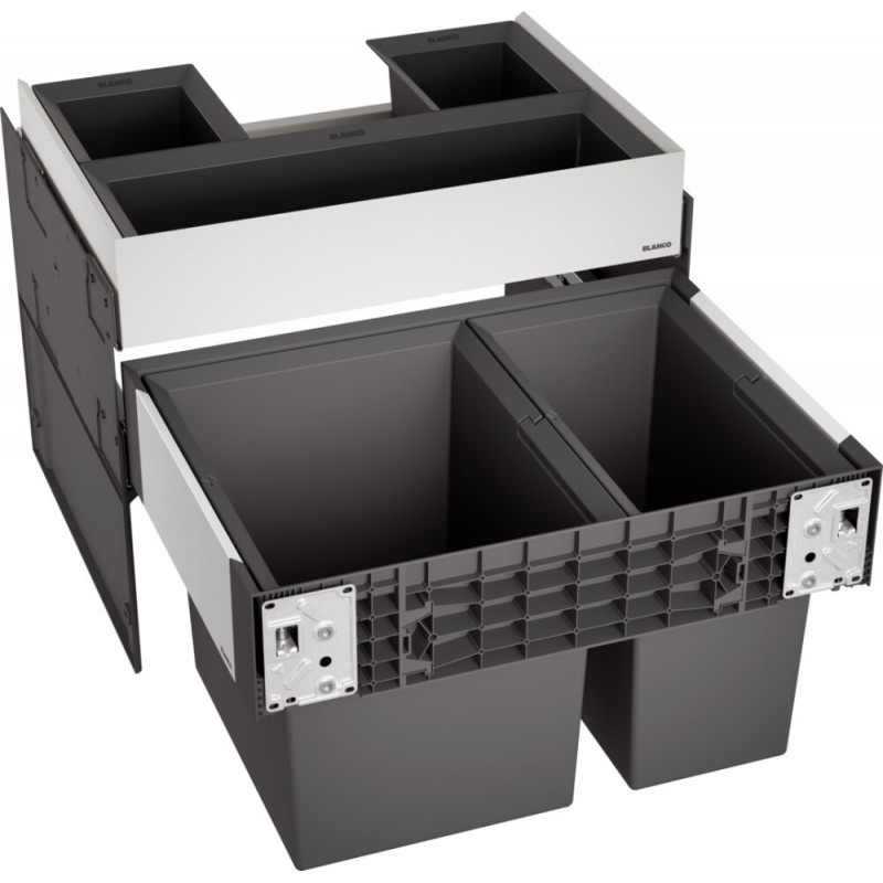 1526208 PRONTA CONSEGNA - Blanco | Unità raccolta differenziata SELECT II 60/2 Orga 1526208 da 60 cm (3+2 bidoni)