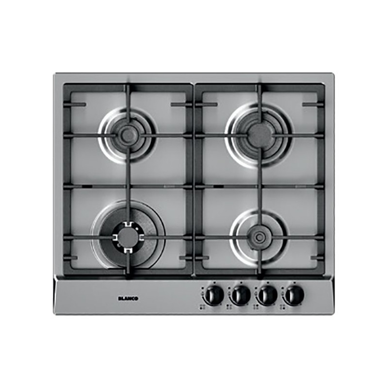 1046140 Plaque de cuisson à gaz Blanco EXCLUSIVE 6x5-4 1046140, 58 cm, finition inox