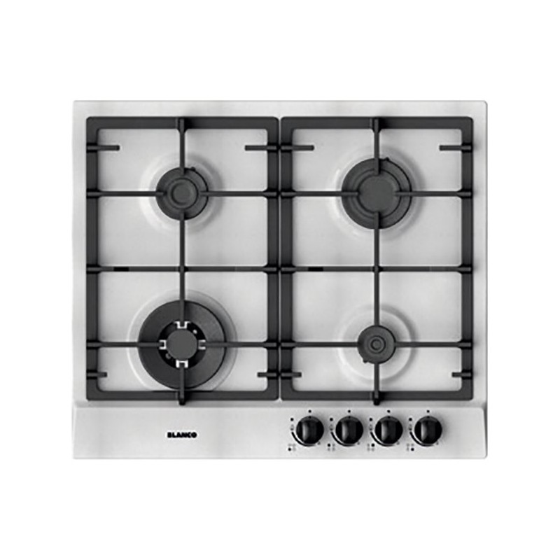 1046143 Plaque de cuisson à gaz Blanco EXCLUSIVE 6x5-4 1046143, finition blanche, 58 cm
