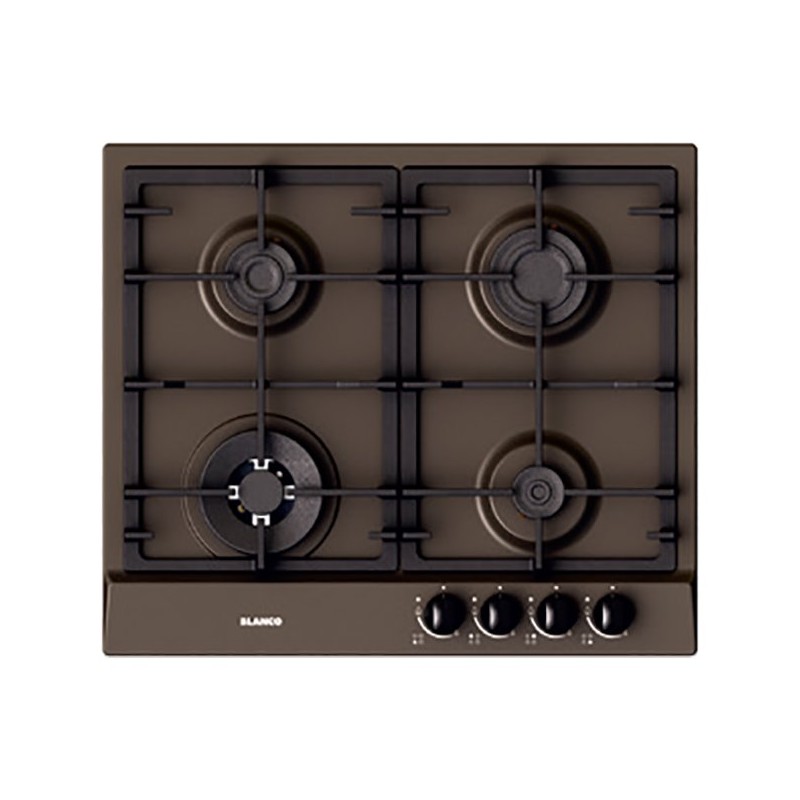1046149 Plaque de cuisson à gaz Blanco EXCLUSIVE 6x5-4 1046149 58 cm, finition café