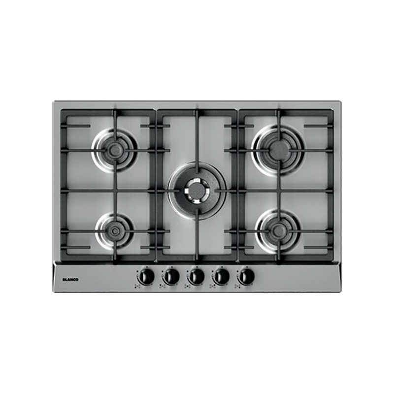 1047140 Blanco Gas hob EXCLUSIVE 7x5-5 1047140 stainless steel finish 75 cm