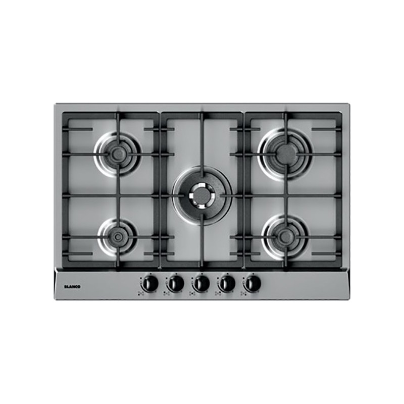 1047140 Plaque de cuisson à gaz Blanco EXCLUSIVE 7x5-5 1047140 75 cm en acier inoxydable