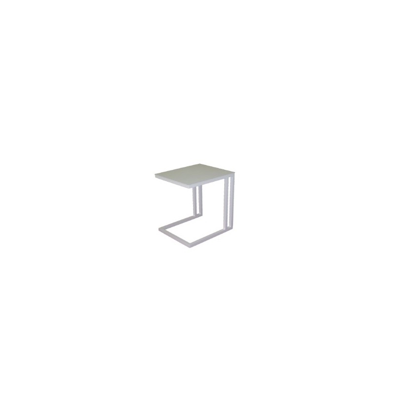 TA1KU00003  RD Italia Tavolino NED con struttura e piano in alluminio da 36x42 cm