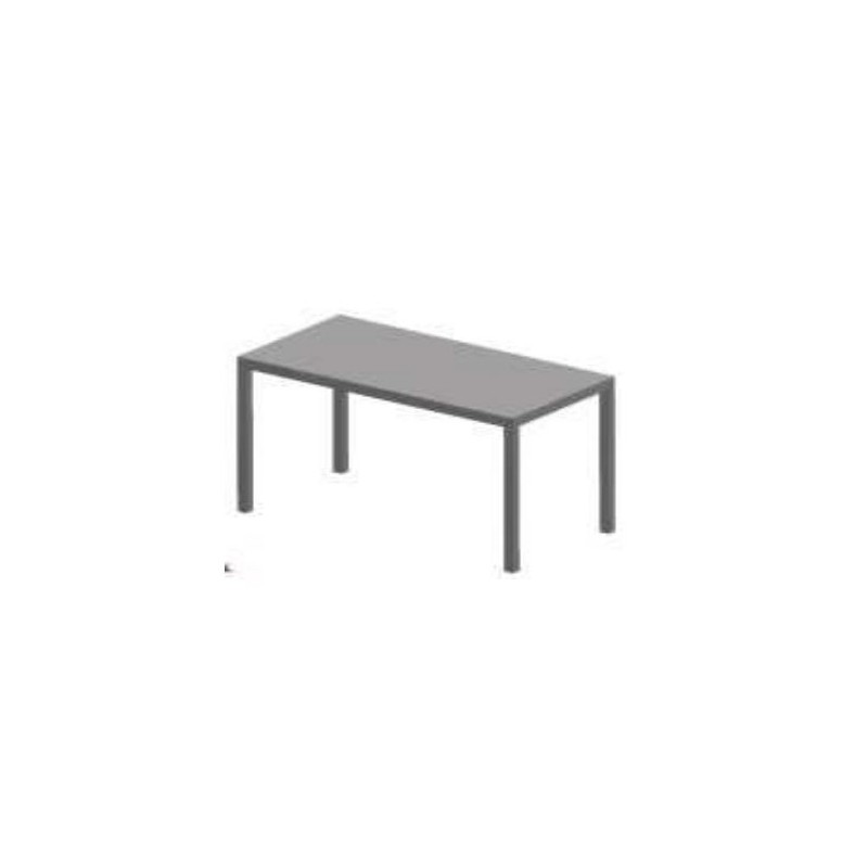 TA1DF7002 RD Italia DORIO F74 table basse empilable avec structure et plateau en acier 37x74 cm
