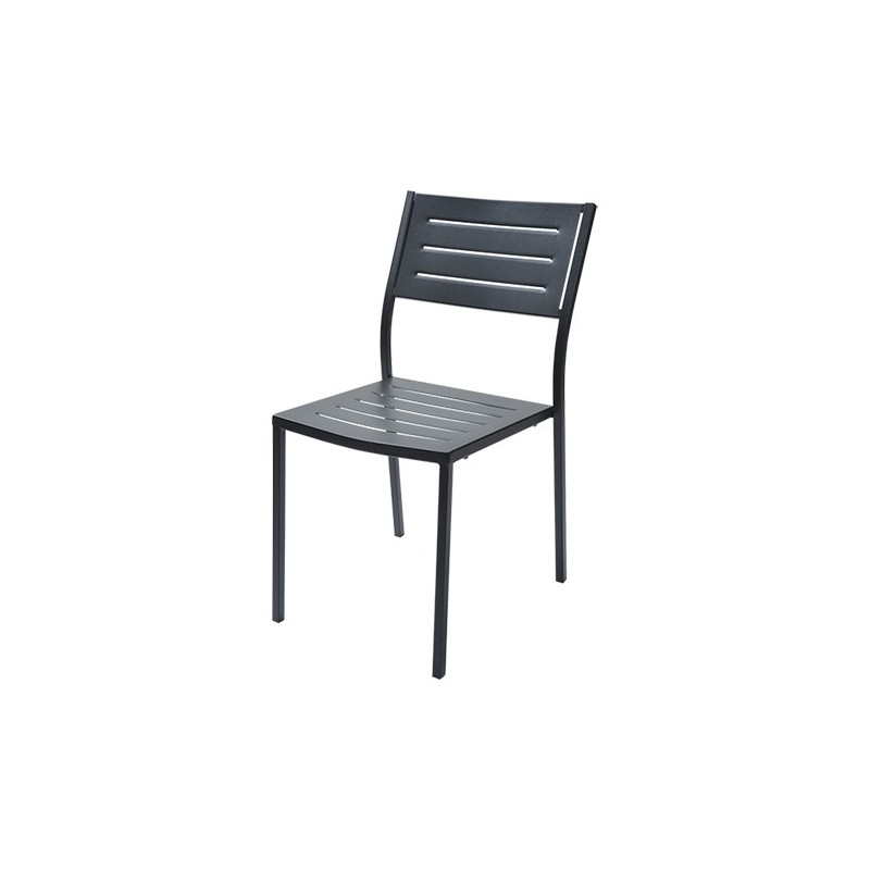 SE1DO100 RD Italia DORIO 1 stackable chair with steel structure and seat