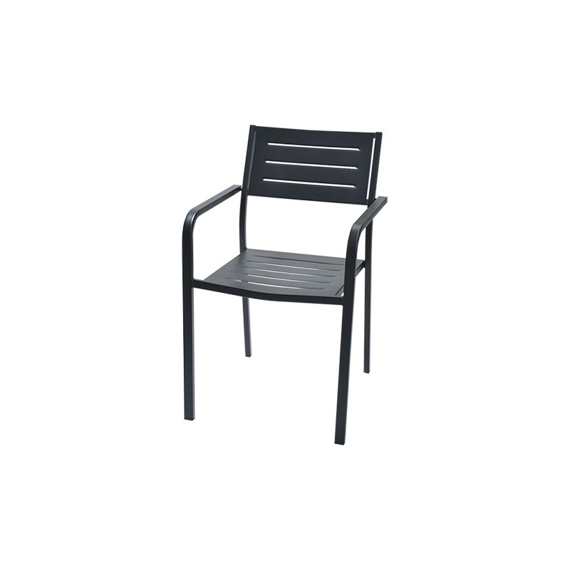 SE1DO200 RD Italia DORIO 2 stackable chair with steel structure and seat - With armrests