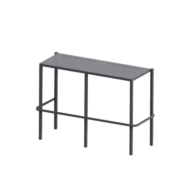SE1DO400 RD Italia DORIO high stackable bench with 113x45 cm steel structure and seat