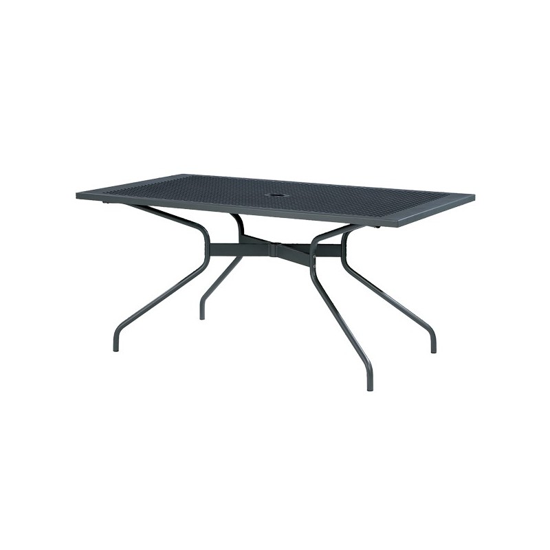 TA1ES50004 RD Italia ESTATE fixed table with structure and top in steel 160x90 cm