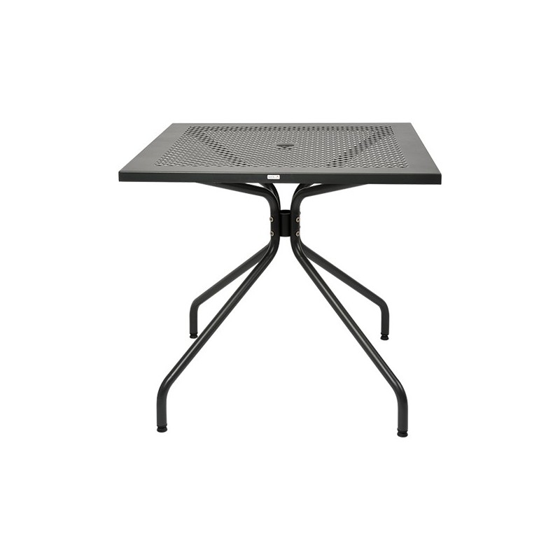 TA1ES10006 Table fixe RD Italia ESTATE avec structure et plateau en acier 80x80 cm et h. 75cm