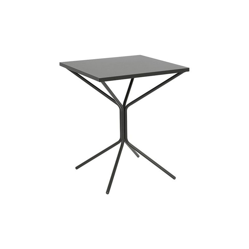 TA1QD10001 RD Italia Table fixe amovible QUID avec structure et plateau en acier 60x60 cm