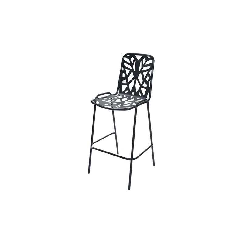 SE1FN300 Tabouret empilable RD Italia FANCY LEAF 75 avec structure et assise en acier