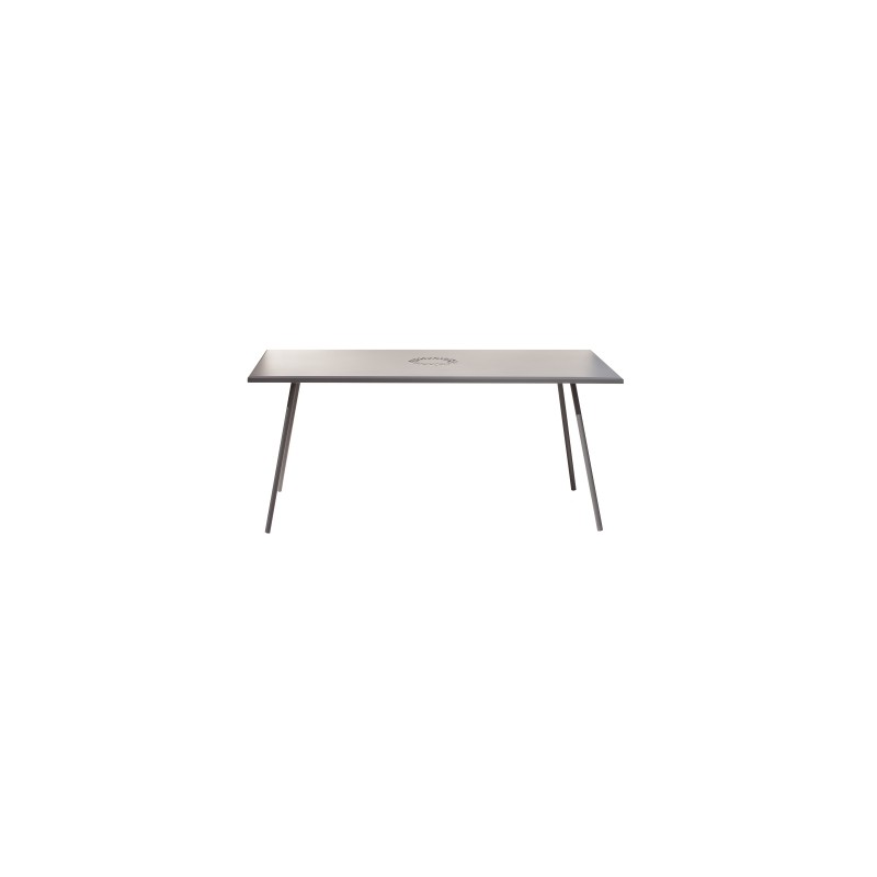 TA1RO300 RD Italia LA ROTONDA fixed removable table with structure and top in steel 160x80 cm