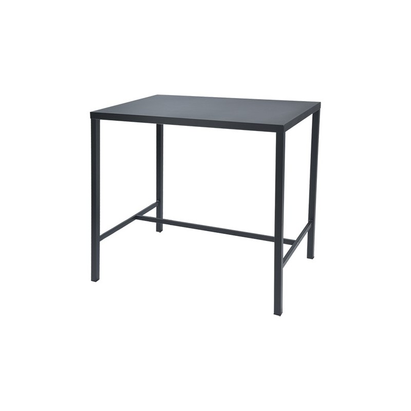 TA1DO400 RD Italia Fixed high table DORIO with structure and top in steel 60x80 cm