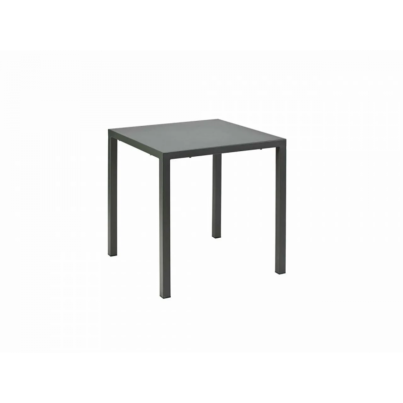  RD Italia DORIO EASY stackable fixed table with 60x60 cm steel structure and top