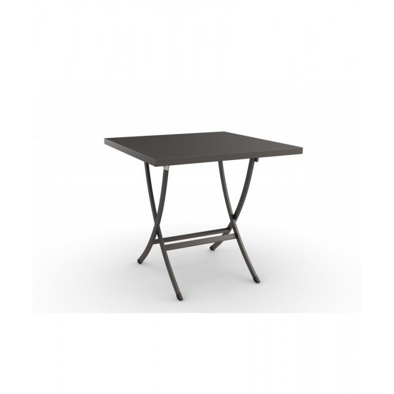  RD Italia Fixed folding table DORIO with structure and top in steel 80x80 cm