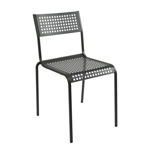 RD Italia MONELLA 1 stackable chair with steel structure and seat