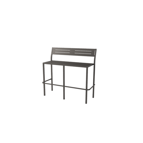 RD Italia DORIO high stackable bench with steel structure and seat 113x45 cm - With backrest