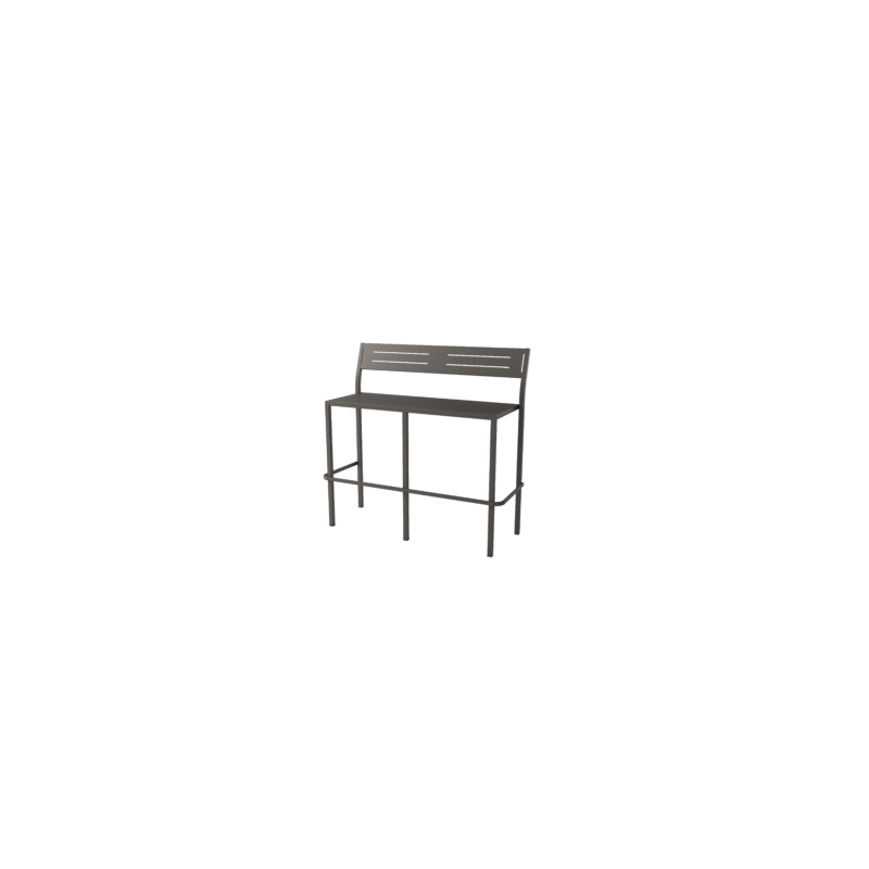  RD Italia DORIO banc haut empilable avec structure en acier et assise 113x45 cm - Avec dossier