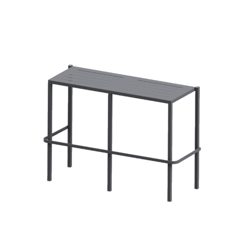 RD Italia DORIO high bench with steel structure and 150x40 cm seat