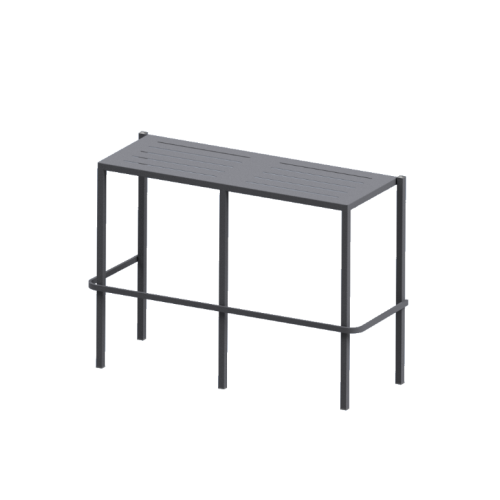 RD Italia Panca alta DORIO con struttura in acciaio e seduta da 150x40 cm