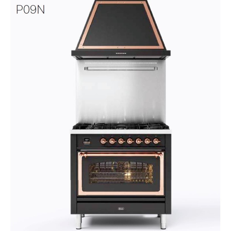 PI096NE3 Ilve Cucina P09N Plaque de cuisson à induction encastrable Nostalgie PI096NE3 90 cm