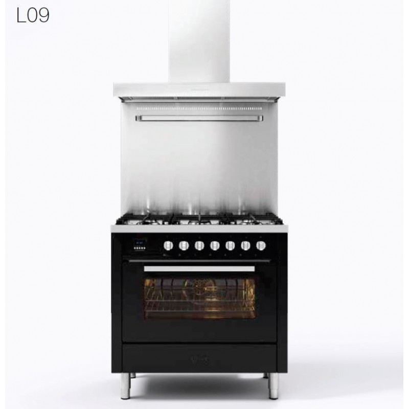 L096WM3 Ilve Cucina L09 Pro Line L096WMP avec four électrique et table de cuisson 6 feux 90 cm