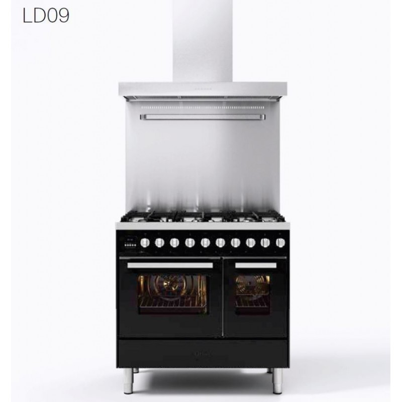 LD09FWM3 Ilve Cucina LD09 Pro Line LD09FWM3 Plaque de cuisson 6 feux avec plaque de cuisson de 90 cm