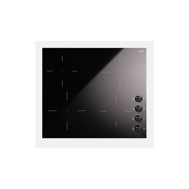 HVI364 Plaque de cuisson à induction vitrocéramique noire Ilve Professional Plus HVI364 60 cm
