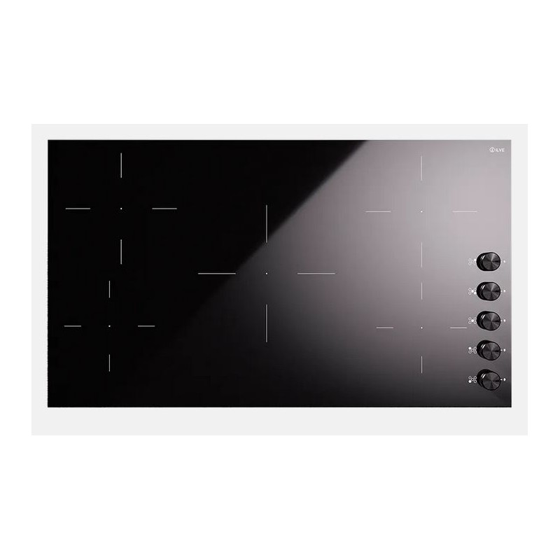 HVI395 Plaque de cuisson à induction vitrocéramique noire Ilve Professional Plus HVI395 90 cm