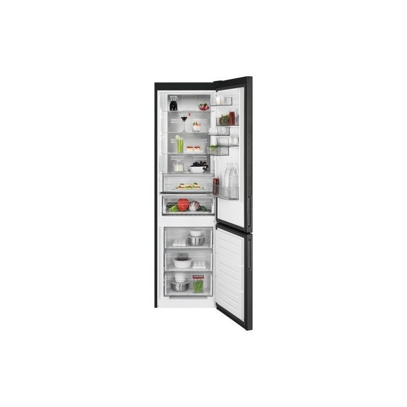RCB736D7MB AEG Free-standing combined fridge-freezer RCB 736D7 MB 60 cm black stainless steel finish