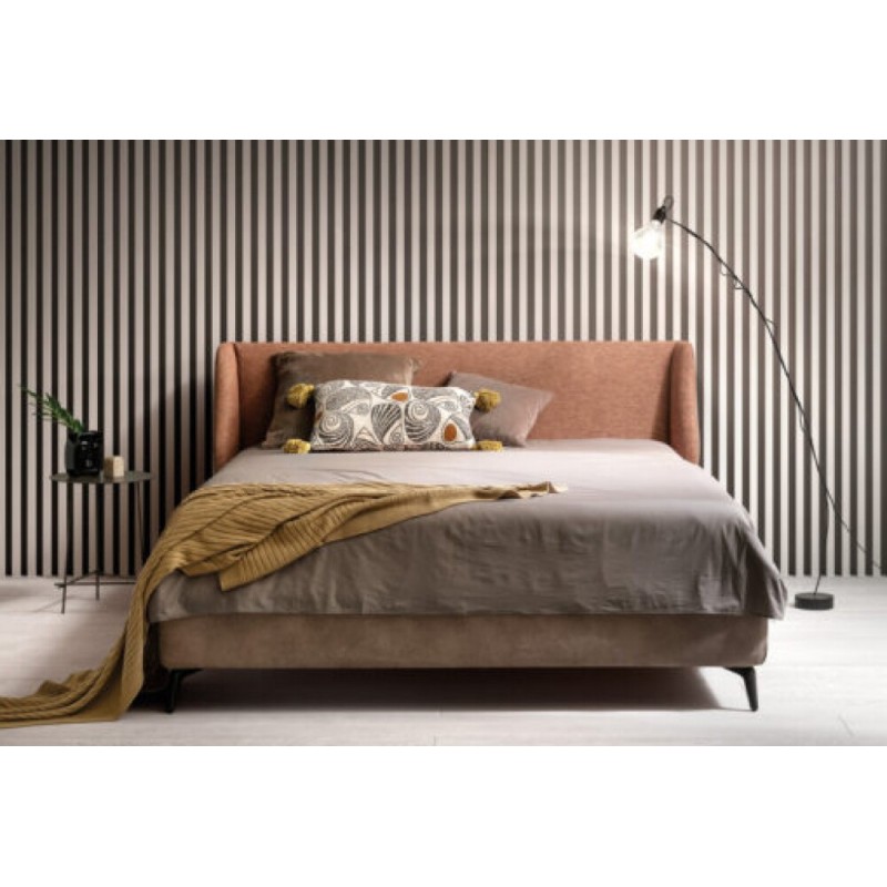 HUG160C Samoa HUG COMPACT lit double rembourré avec ou sans rangement 183x212/222 cm