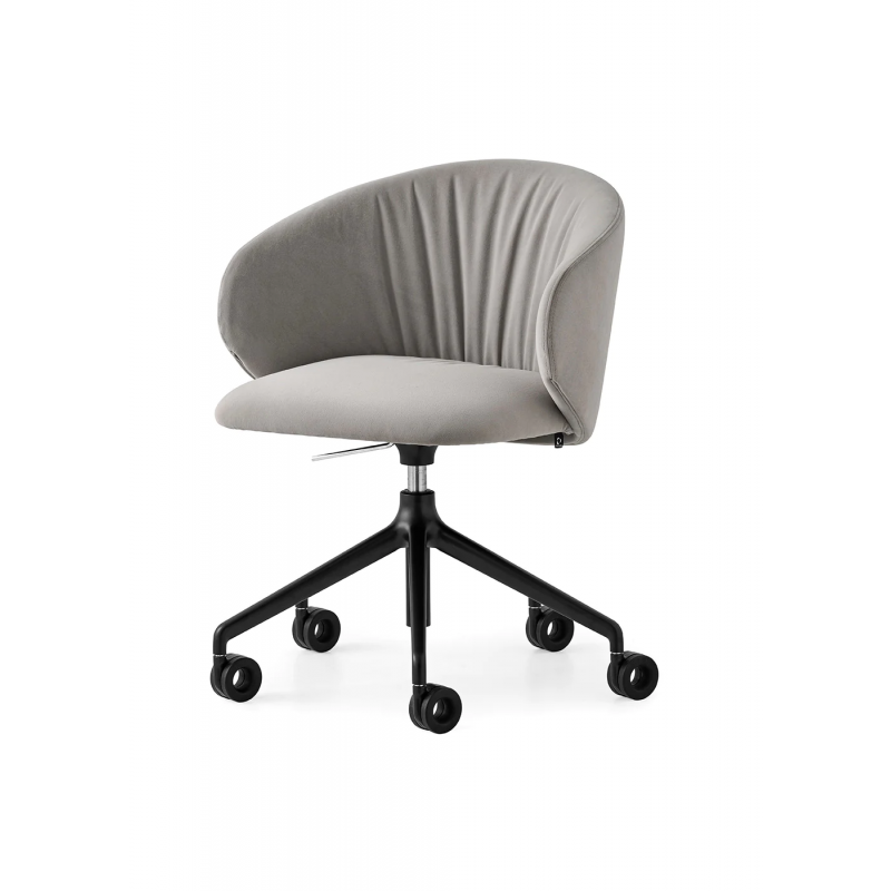  Connubia Home Office swivel chair Tuka CB2164-MTO with aluminum structure of h. 84 (74) cm