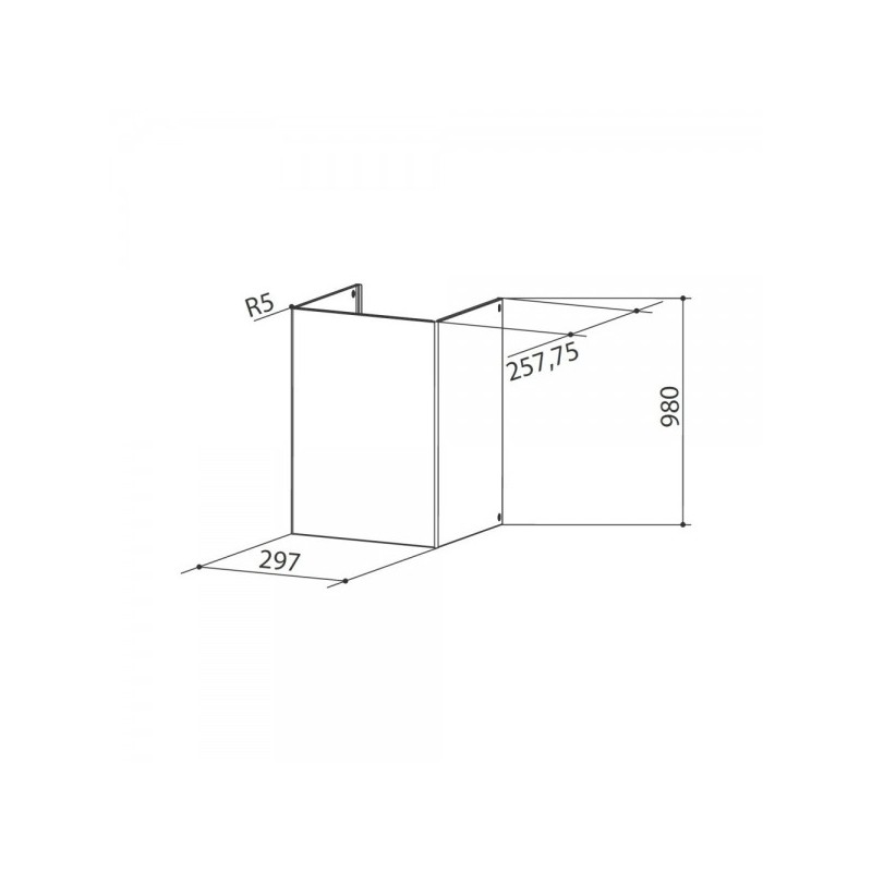 112.0157.252 Faber Kit cheminée supérieure 112.0157.252 finition inox brossé