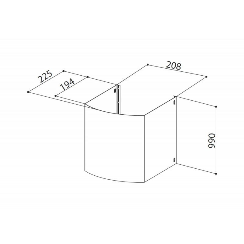 112.0157.262 Faber Kit cheminée supérieure 112.0157.262 finition inox