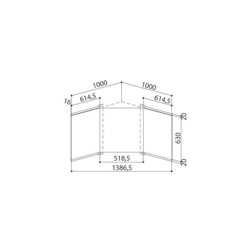 112.0157.274 Faber Kit 3 frondali EGYZIA CORNER X 112.0157.274