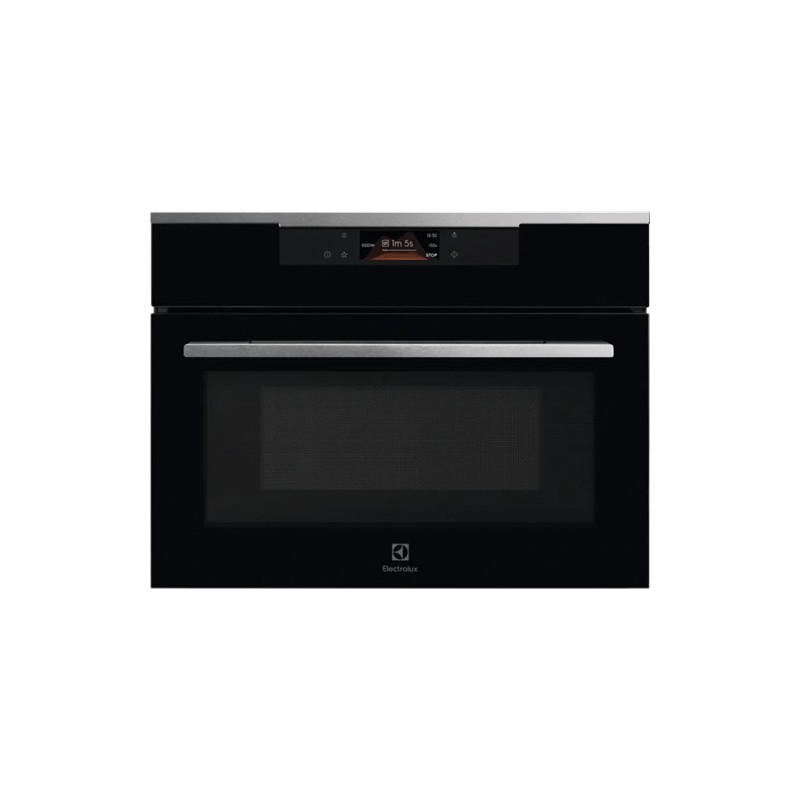 KVMBE 08 X Electrolux Microonde con grill KVMBE08X finitura Intuit vetro nero da 60 cm