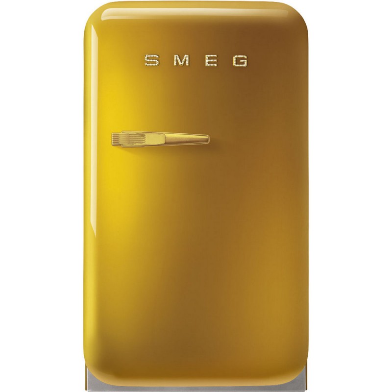 FAB5RDGO5 Réfrigérateur Smeg Freestanding une porte avec charnières à droite FAB5RDGO5 41 cm finition dorée