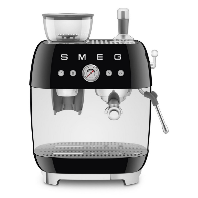 Smeg Machine à café expresso manuelle avec broyeur EGF03BLEU