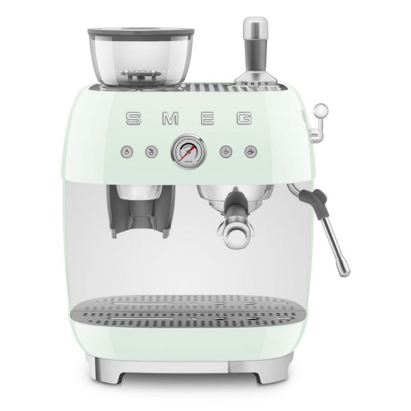 EGF03PGEU Smeg Manual espresso coffee machine with grinder EGF03PGEU pastel green finish