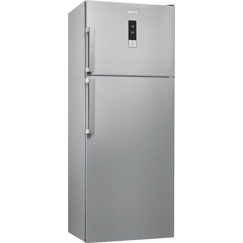 FD70EN4HX Frigorífico independiente Smeg FD70EN4HX de 70 cm con doble puerta y acabado en acero inoxidable.
